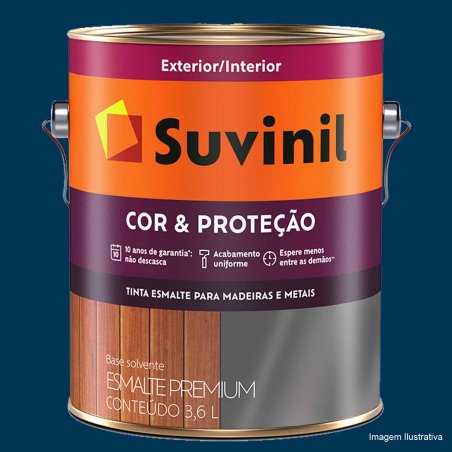 Esmalte Sinttico Brilhante Cor e Proteo Azul Del Rey - Suvinil