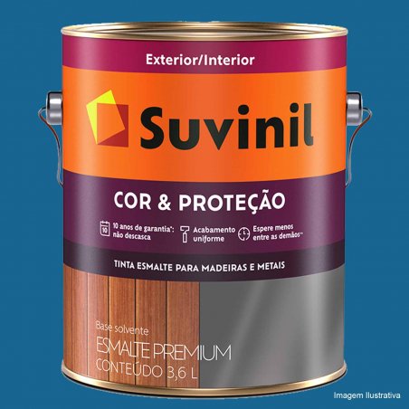Esmalte Sinttico Brilhante Cor e Proteo Azul Frana - Suvinil