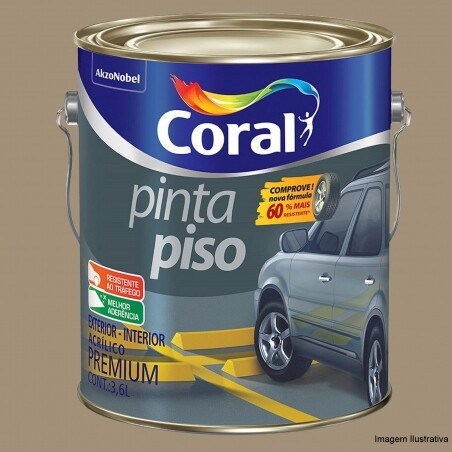 Pinta Piso Premium Concreto 3,6L - Coral