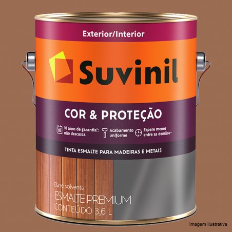 Esmalte Sinttico Brilhante Cor e Proteo Conhaque - Suvinil