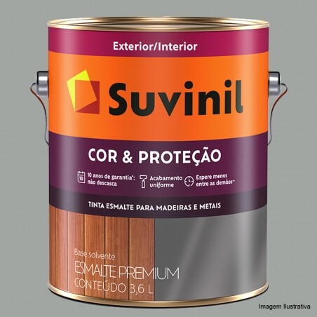 Esmalte Sinttico Brilhante Cor e Proteo Platina - Suvinil