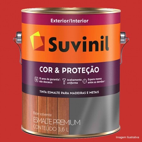 Esmalte Sinttico Brilhante Cor e Proteo Vermelho - Suvinil