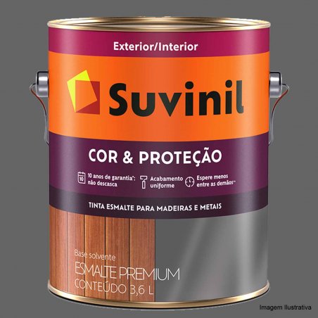 Esmalte Sinttico Fosco Cor e Proteo Grafite Claro - Suvinil