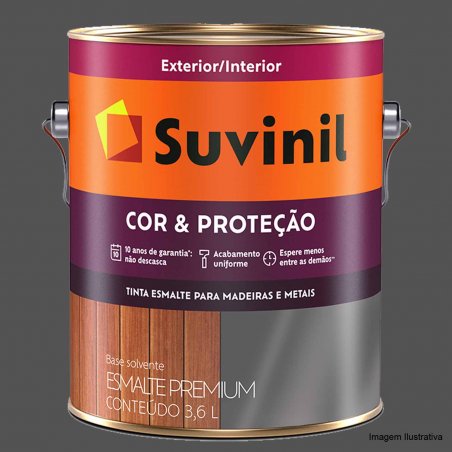 Esmalte Sinttico Fosco Cor e Proteo Grafite Escuro - Suvinil