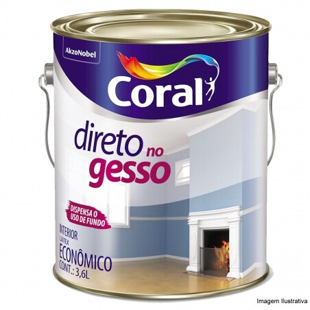 Tinta Acrlica Direto no Gesso 3,6L - Coral