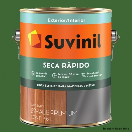 Esmalte Brilhante Seca Rpido Verde 3,6L - Suvinil
