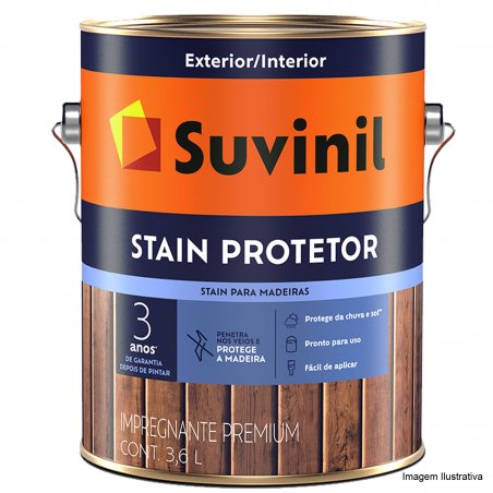 Verniz Stain Acetinado Mogno 3,6L - Suvinil