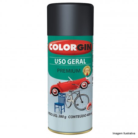 Tinta Spray Uso Geral Branco Fosco 400ml - Colorgin