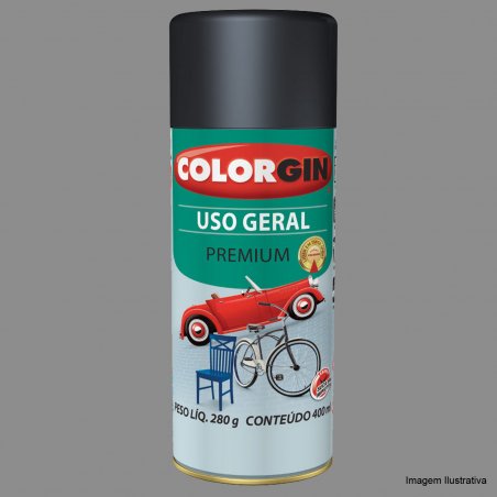 Tinta Spray Uso Geral Grafite Mdio Para Roda 400ml - Colorgin