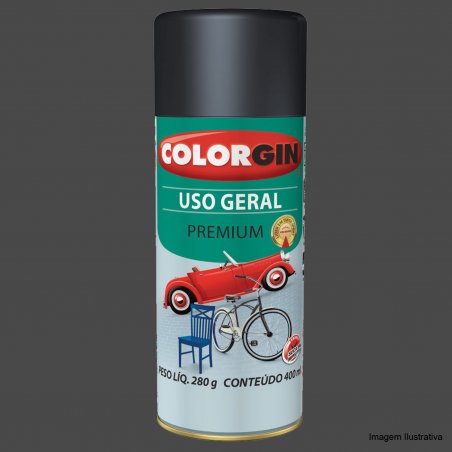 Tinta Spray Uso Geral Grafite Para Roda 400ml - Colorgin