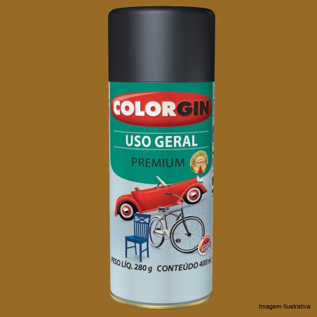 Tinta Spray Uso Geral Marrom Barroco  - Colorgin