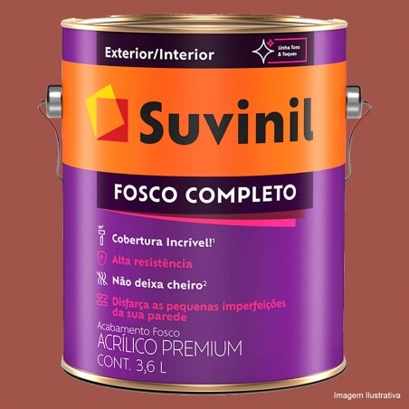 Tinta Acrlica Premium Tomate Seco Fosco 3,6L - Suvinil