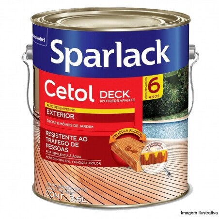 Verniz Premium Cetol Deck Antiderrapante Natural 3.6 L - Sparlack