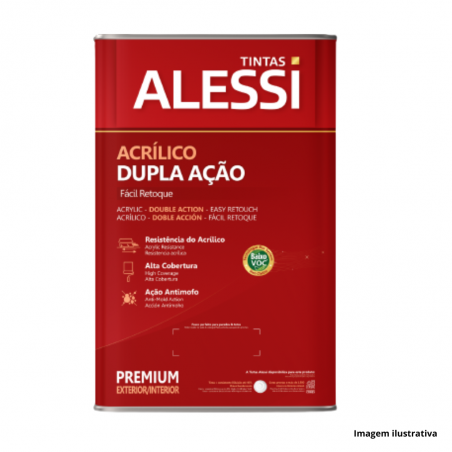 Acrlico Ltex Dupla Ao Premium Branco 18L - Alessi