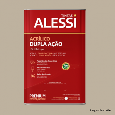 Acrlico Ltex Dupla Ao Premium Galho Seco 18L - Alessi