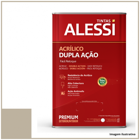 Acrlico Ltex Dupla Ao Premium Galho Seco 18L - Alessi