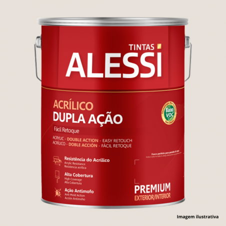 Acrlico Ltex Dupla Ao Premium Gelo 3,6L - Alessi
