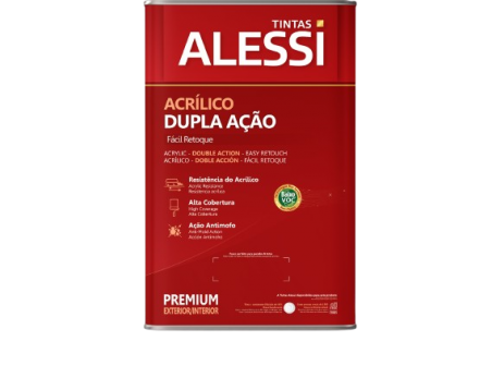 Acrlico Ltex Dupla Ao Premium Palha 18L - Alessi