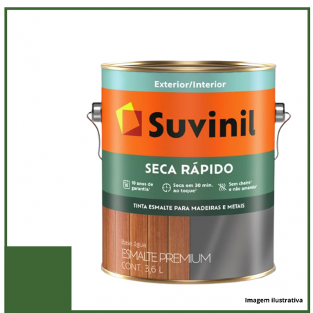 Esmalte Brilhante Seca Rpido Verde 3,6L - Suvinil