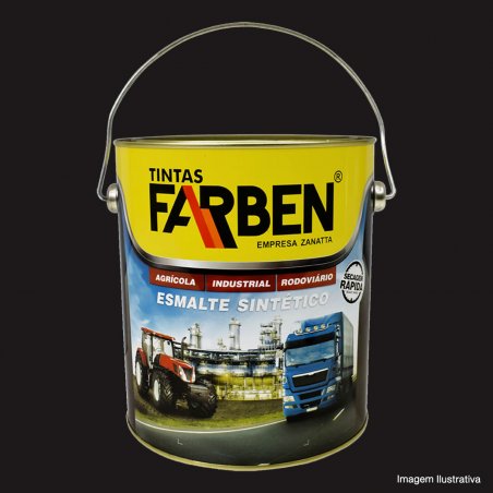 Esmalte Sinttico Automotivo Preto Semi-Fosco 3,6L - Farben