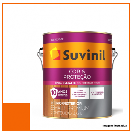 Esmalte Sinttico Brilhante Cor e Proteo Laranja - Suvinil