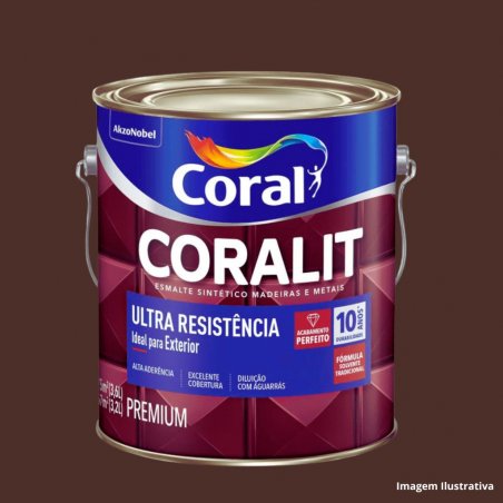 Esmalte Sinttico Brilhante Marrom 0,900ml Coralit