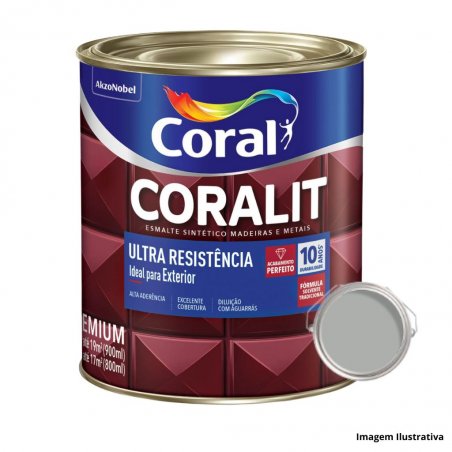 Esmalte Sinttico Brilhante Platina 0,900ml Coralit