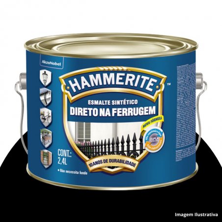 Esmalte Sinttico Brilhante Preto 2,400L Hammerite Coral