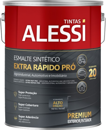 Esmalte Sinttico Brilhante PR Extra Rapido - Amarelo 3,6L - Alessi