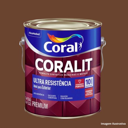 Esmalte Sinttico Brilhante Tabaco 3,600L Coralit