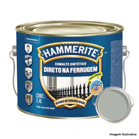 Esmalte Sinttico Hammerite Prata 2.4L - Hammerite