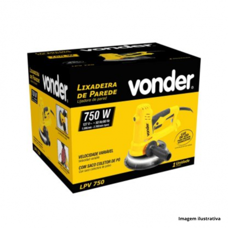 Lixadeira de Parede 750W  LPV750 127V - VONDER