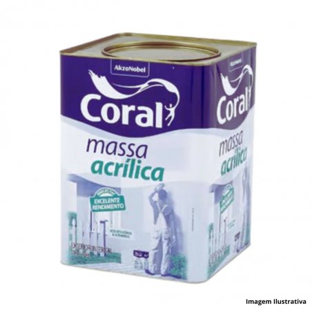Massa Acrlica 25Kg  CORAL