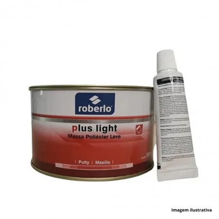Massa Polister PLUS LIGHT (+Catalisador) 900GR - ROBERLO