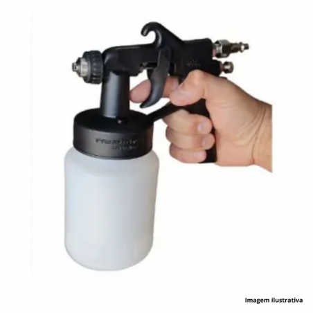 Pistola De Pintura C/ Caneca Plstica Ar Direto Ppv90 - Vonder