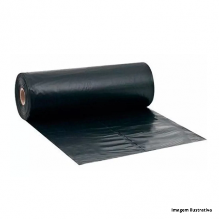 Rolo de Lona Plstica Preta 4x50 Metros - Plasitap