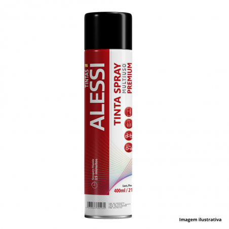 Spray Multiuso Preto Fosco 400ml - Alessi