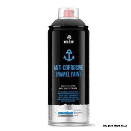 Spray Tinta Anticorrosivo Esmalte Tinta Alto Brilho- Branco - MTN PRO 400ml Montana