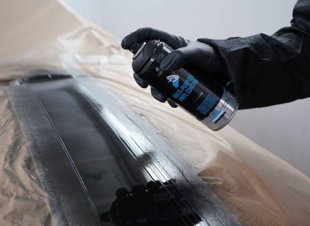 Spray Tinta Revestimento Vinilico Multiuso Preto - MTN PRO 400ml Montana