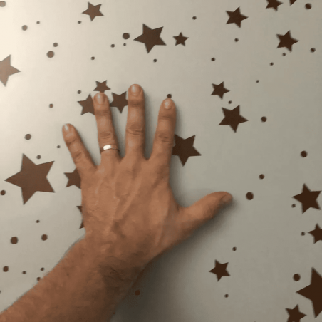 Stencil Decor Infantil Stars Estrelas 90x55cm para parede
