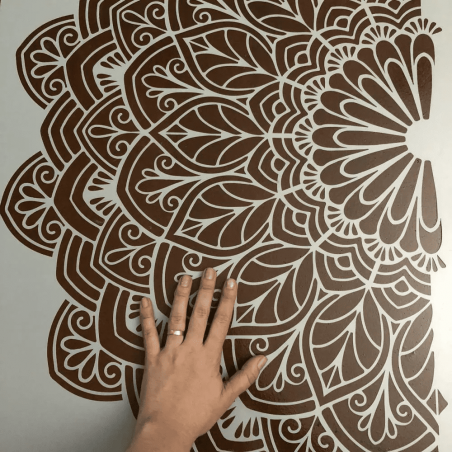 Stencil Decor Mandala Turmalina - Para Parede