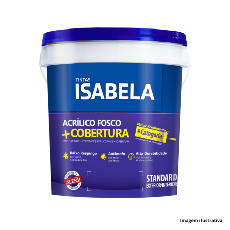 Tinta Acrlica Branco Neve Fosco 3,6L - Isabela