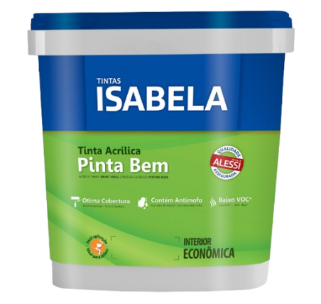 Tinta Acrlica Pinta Bem Gelo Fosco 18L - Isabela