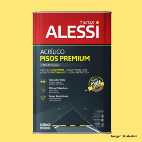 Tinta Acrlica Piso Amarelo Demarcao 18L - Alessi