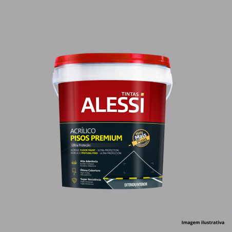 Tinta Acrlica Piso Cinza 3,6L - Alessi