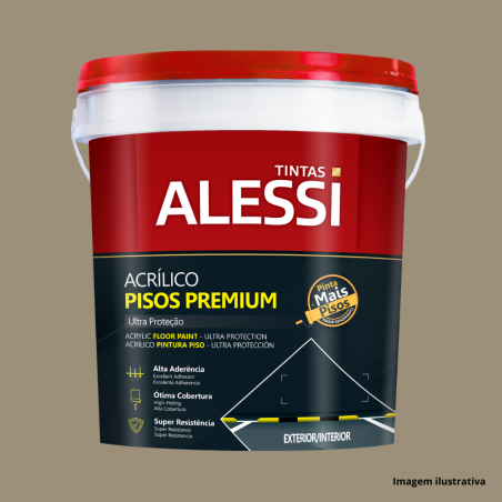 Tinta Acrlica Piso Concreto 18L - Alessi