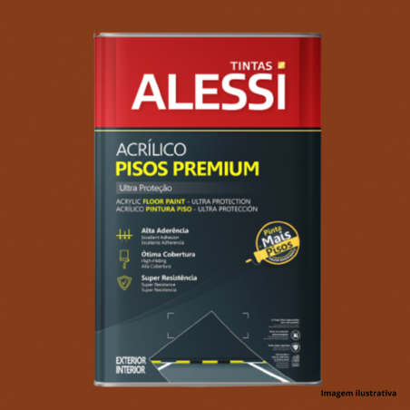 Tinta Acrlica Piso Marrom 18L - Alessi