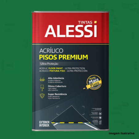 Tinta Acrlica Piso Verde 18L - Alessi