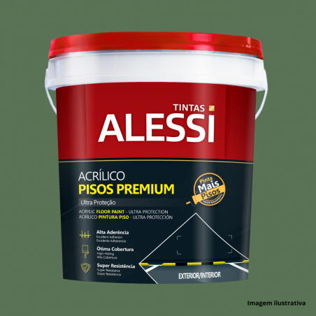 Tinta Acrlica Piso Verde 18L - Alessi