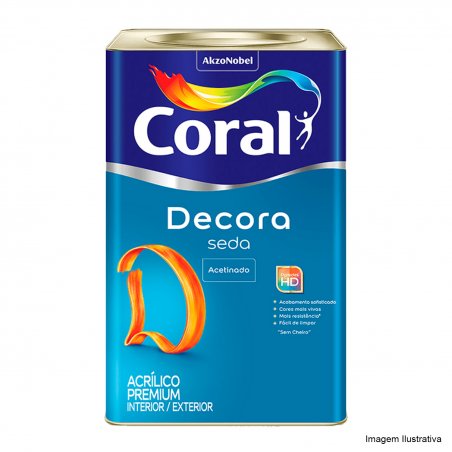 Tinta Acrlica Premium Acabamento Seda Branco 18L - Coral